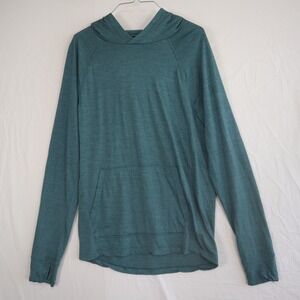 Wool & Prince Hoodie Shirt Mens Small Merino Activewear Pullover Long Sleeve